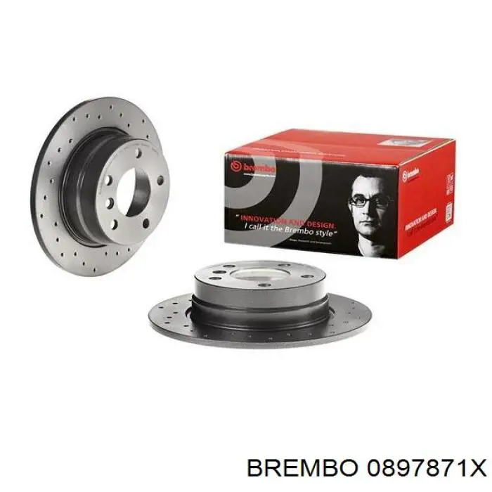 0897871X Brembo диск гальмівний задній