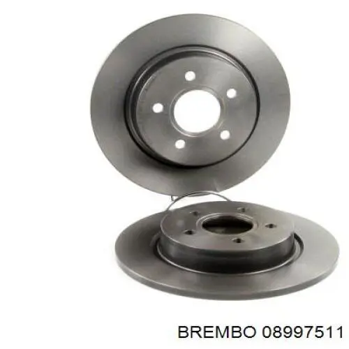 08997511 Brembo диск гальмівний задній