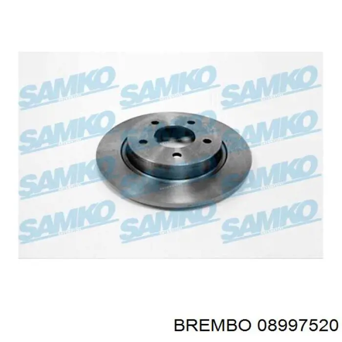 Купити 08997520 Brembo Диск заднього гальма
