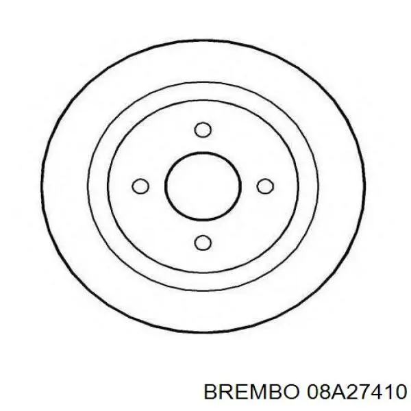 Задні дискові гальма Brembo 08A27410 ціна, від 41.36 USD