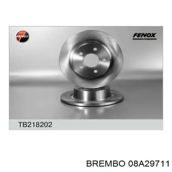 Купити 08A29711 Brembo Диск заднього гальма