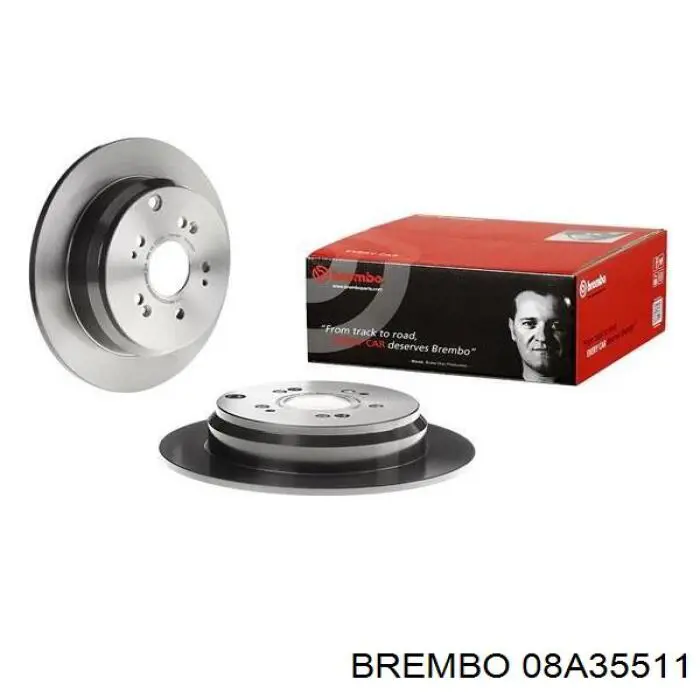 08A35511 Brembo диск гальмівний задній