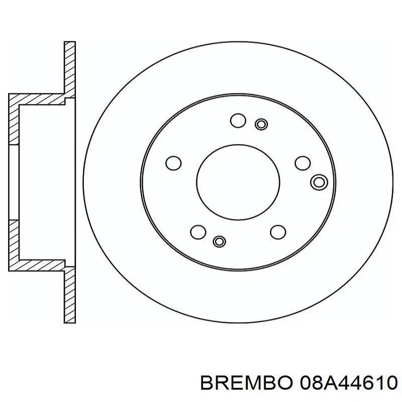 Задні дискові гальма Brembo 08A44610 ціна, від 32.91 USD