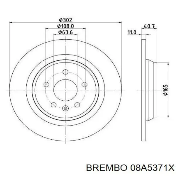Задні дискові гальма Brembo 08A5371X ціна, від 68.37 USD