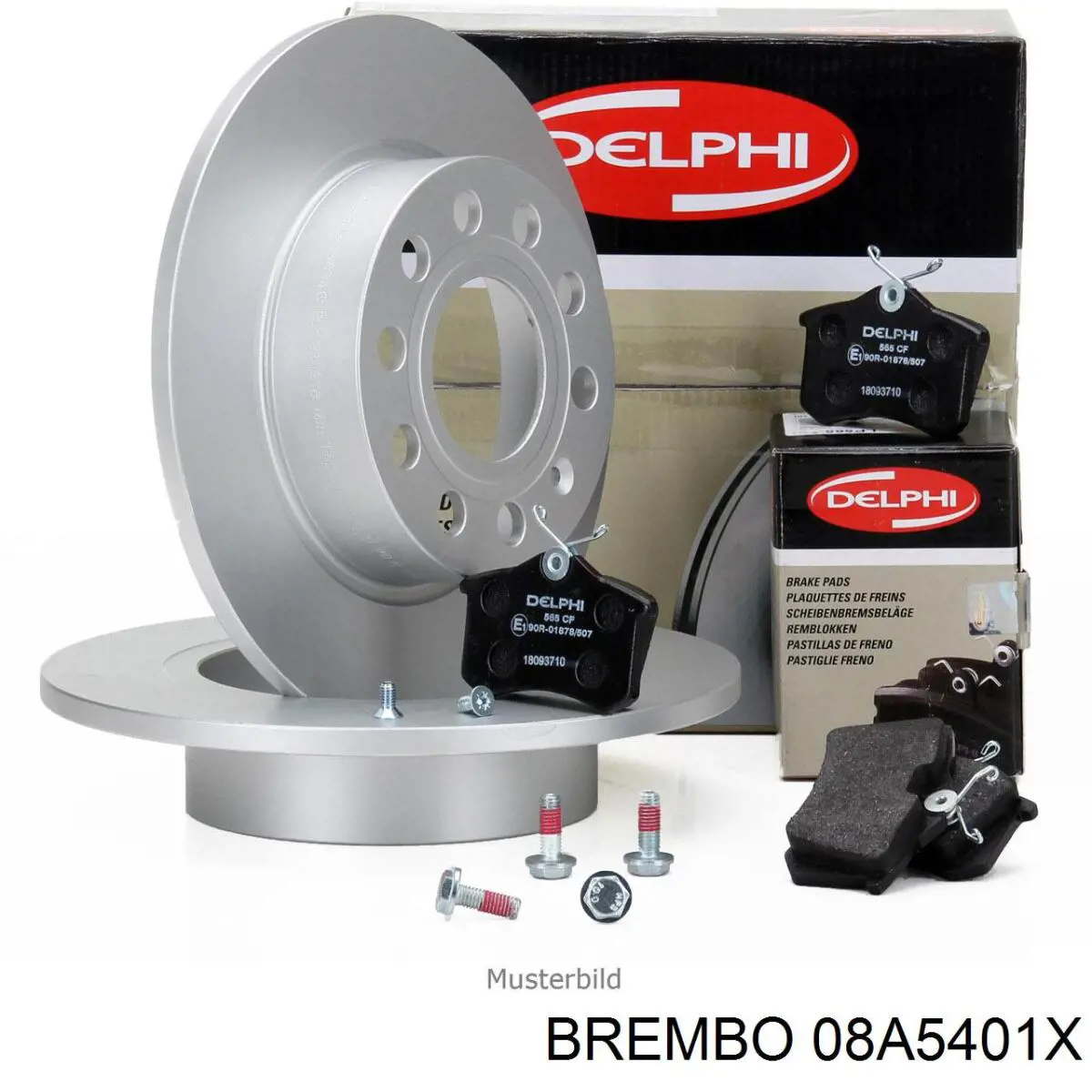 Купити 08A5401X Brembo Диск заднього гальма