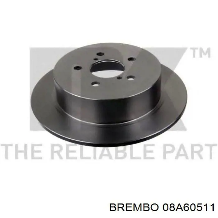 Купити 08A60511 Brembo Диск заднього гальма