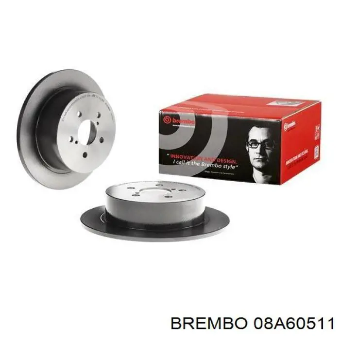 08A60511 Brembo диск гальмівний задній