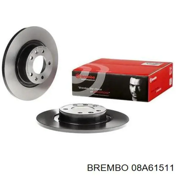 08A61511 Brembo диск гальмівний задній
