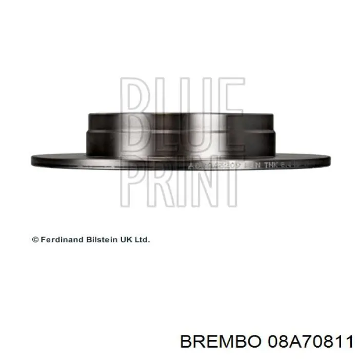 Задні дискові гальма Brembo 08A70811 ціна, від 37.07 USD