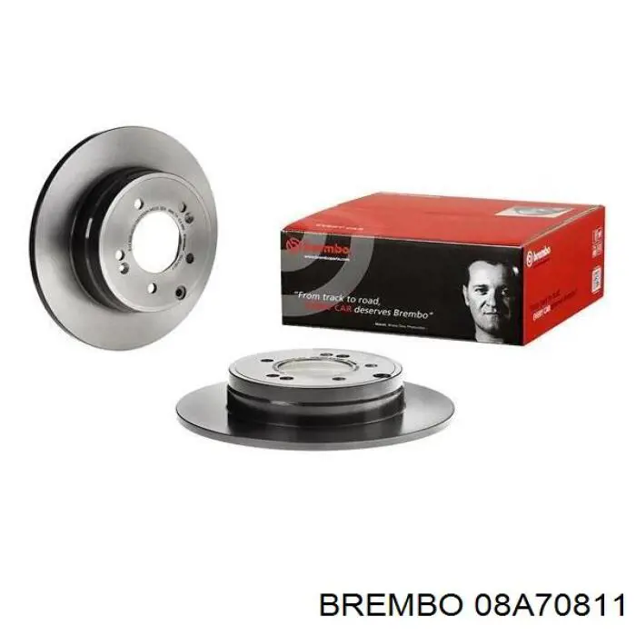 08A70811 Brembo диск гальмівний задній