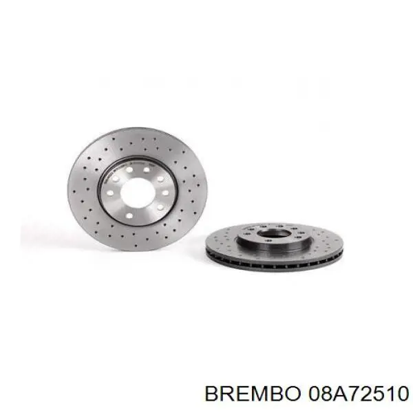 08A72510 Brembo диск гальмівний задній