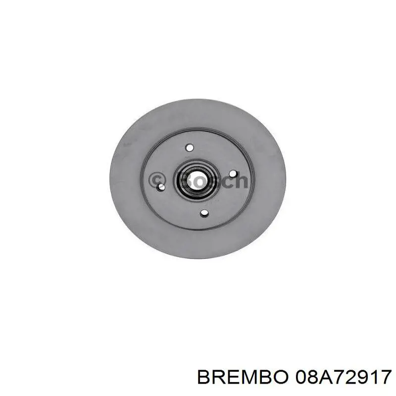 08A72917 Brembo диск гальмівний задній
