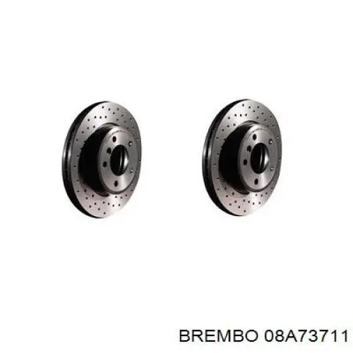 Купити 08A73711 Brembo Диск заднього гальма