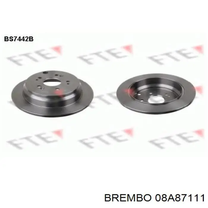 Гальмівні диски 08A87111 Brembo