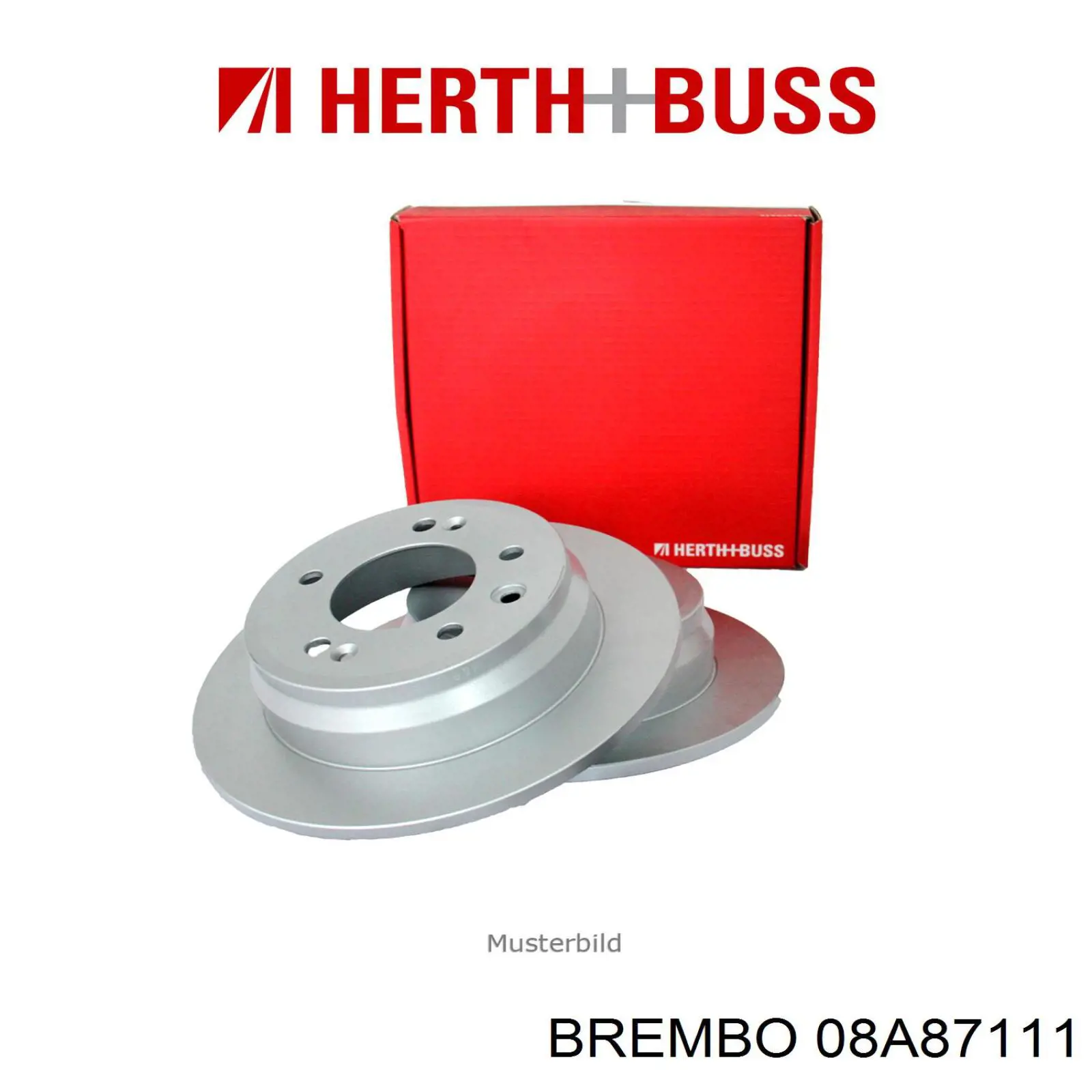 Купити 08A87111 Brembo Диск заднього гальма