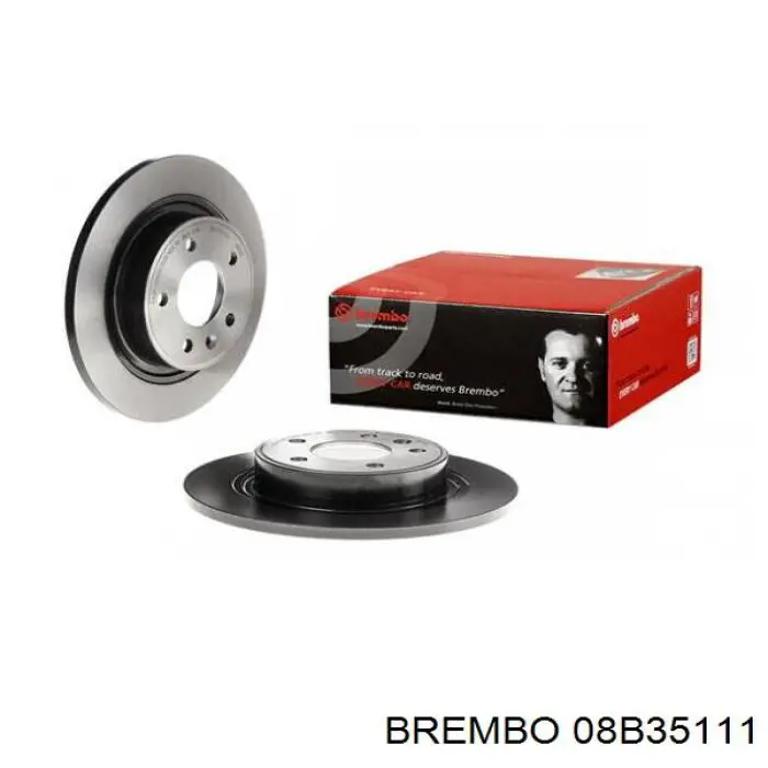 08B35111 Brembo диск гальмівний задній