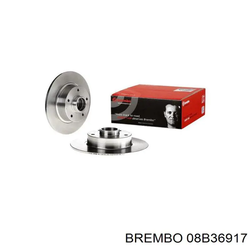 Купити 08B36917 Brembo Диск заднього гальма