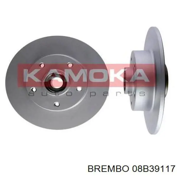 Купити 08B39117 Brembo Диск заднього гальма