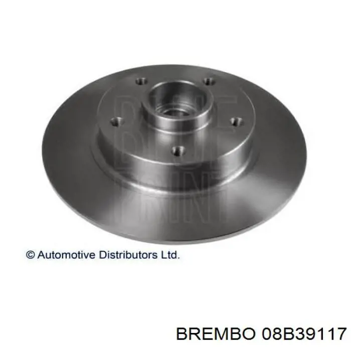 08B39117 Brembo диск гальмівний задній