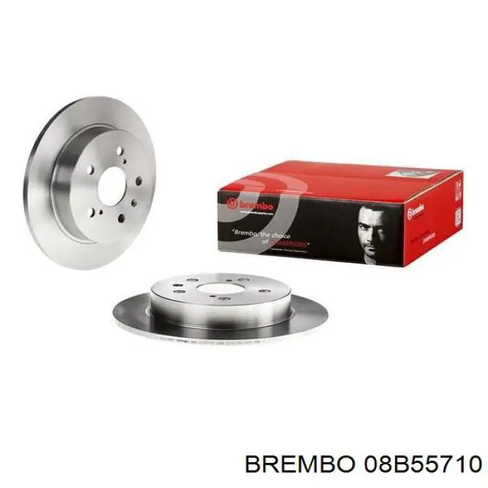 08B55710 Brembo диск гальмівний задній