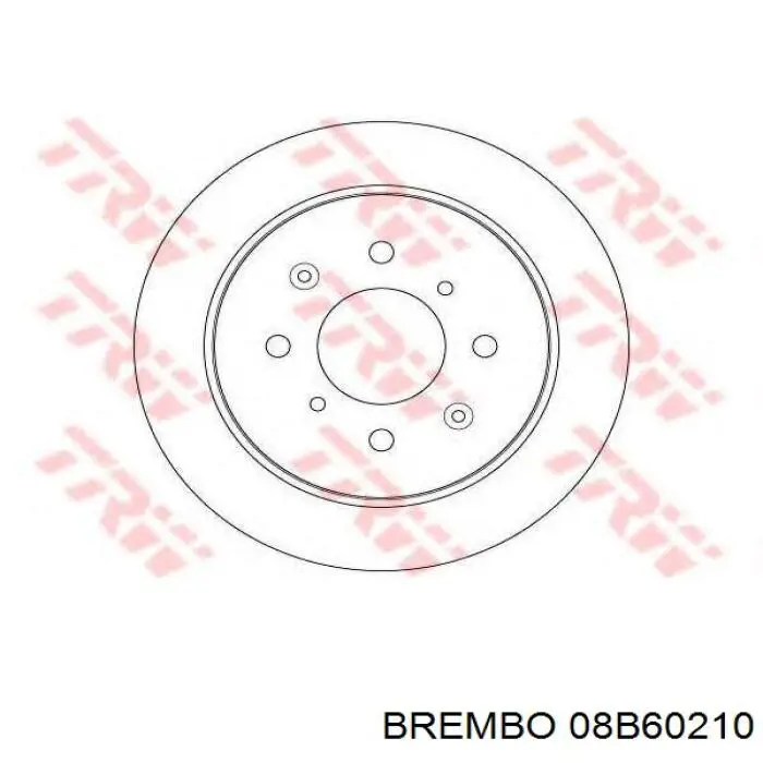 Купити 08B60210 Brembo Диск заднього гальма