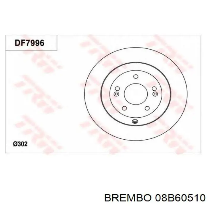 Гальмівні диски 08B60510 Brembo