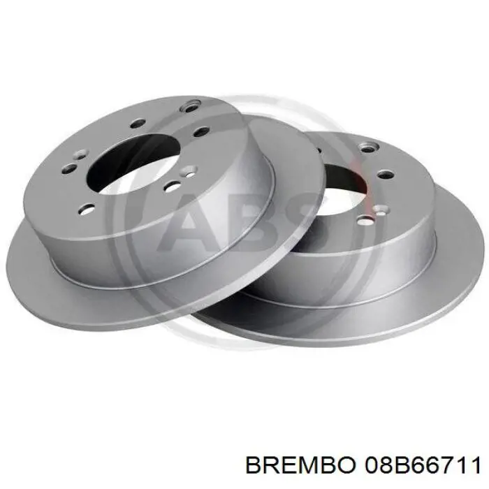 08B66711 Brembo Дискові гальма
