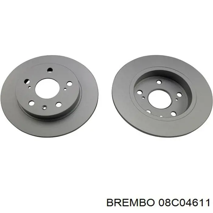 Купити 08C04611 Brembo Диск заднього гальма