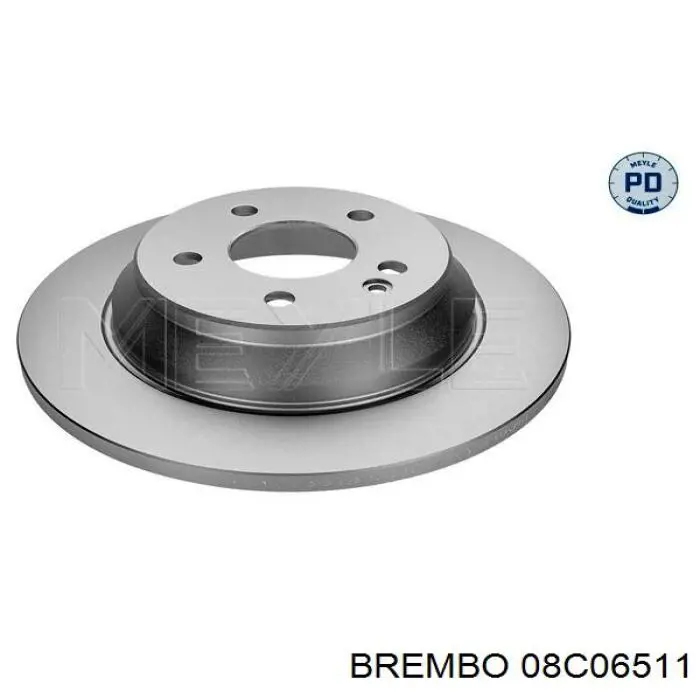 Купити 08C06511 Brembo Диск заднього гальма