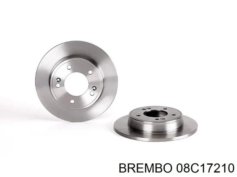 08C17210 Brembo диск гальмівний задній