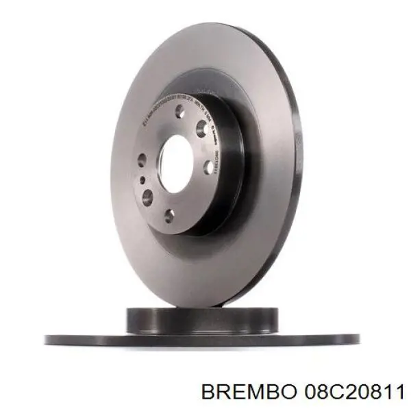 08C20811 Brembo диск гальмівний задній
