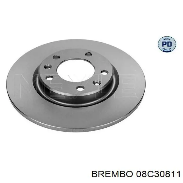 08C30811 Brembo диск гальмівний задній