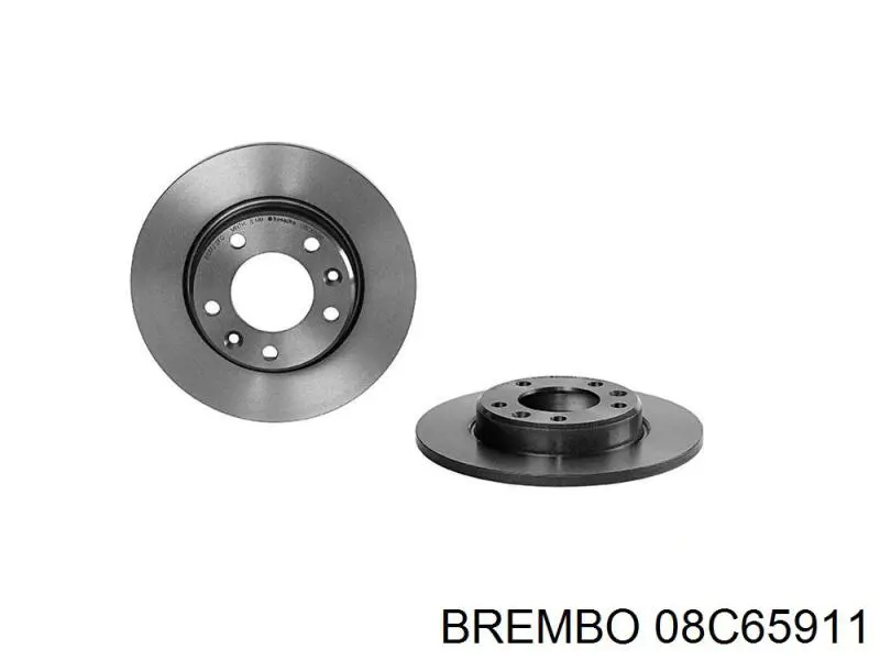Купити 08C65911 Brembo Диск заднього гальма