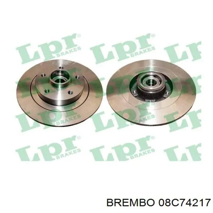 08C74217 Brembo Дискові гальма