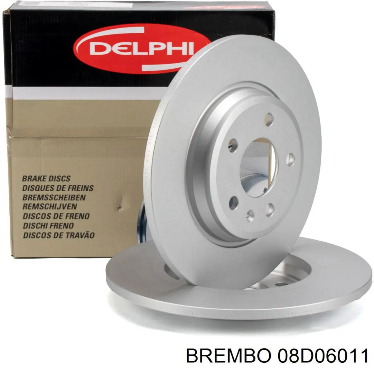 Купити 08D06011 Brembo Диск заднього гальма