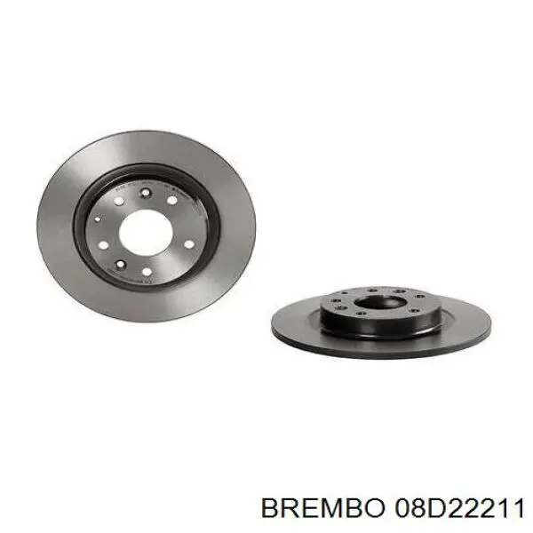 Диск гальмівний задній Brembo 08D22211