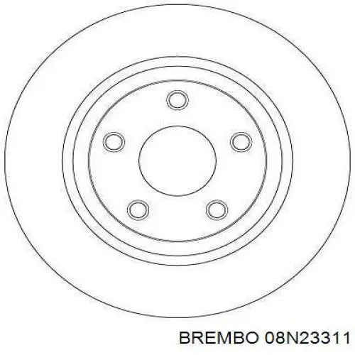 08N23311 Brembo Дискові гальма