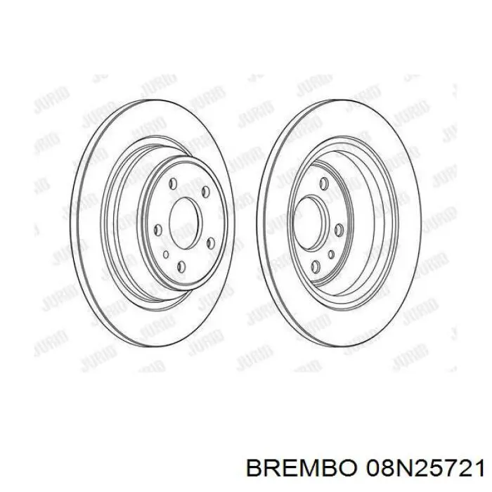 08N25721 Brembo Дискові гальма