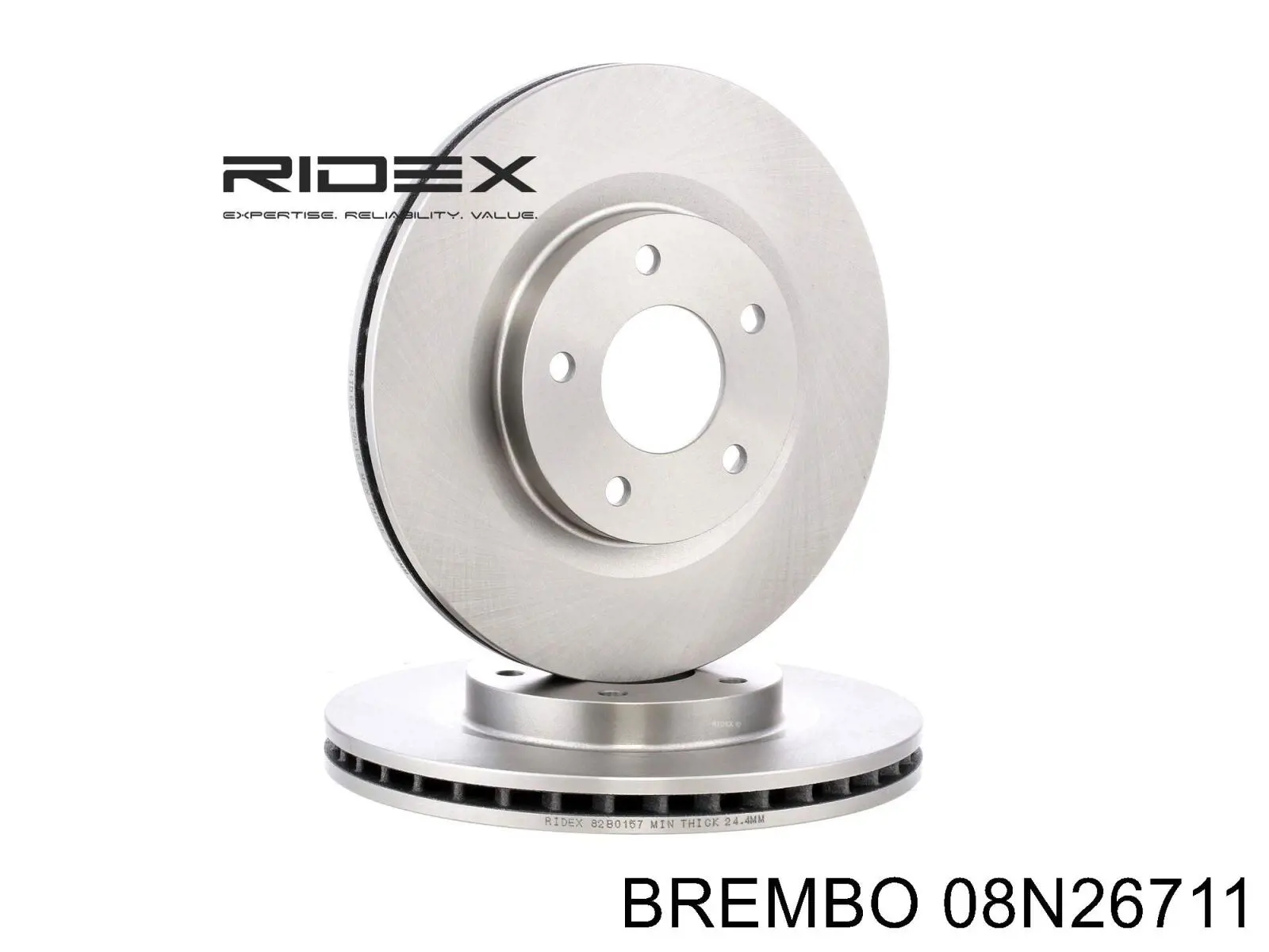 Купити 08N26711 Brembo Диск заднього гальма
