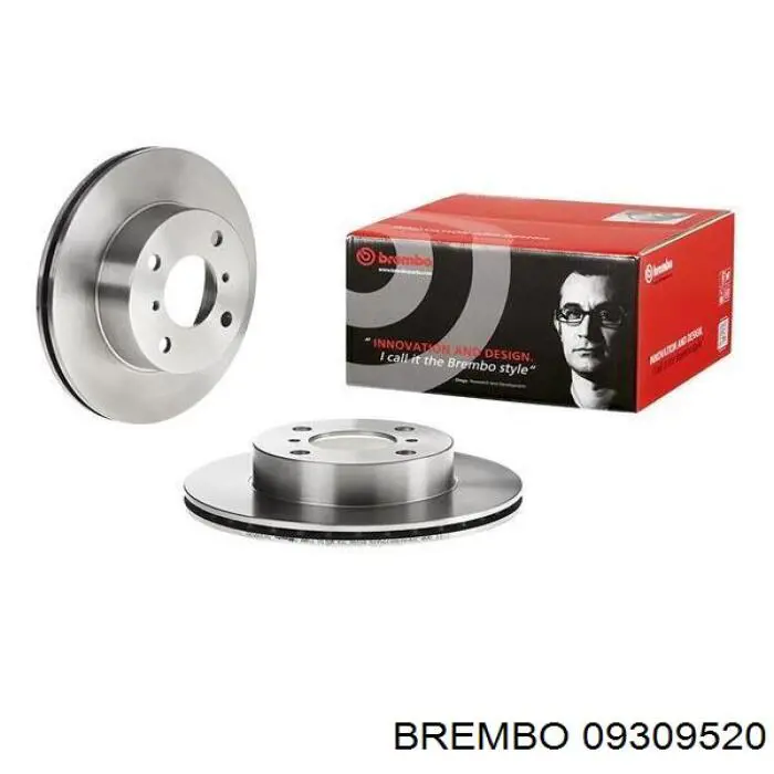 09309520 Brembo диск гальмівний передній