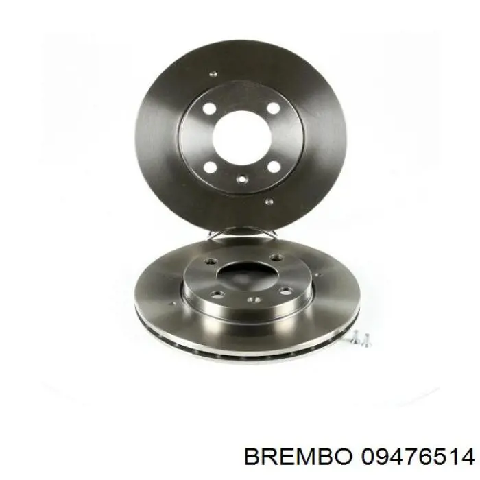 09476514 Brembo диск гальмівний передній