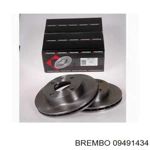 Купити 09491434 Brembo Ротор гальмівний