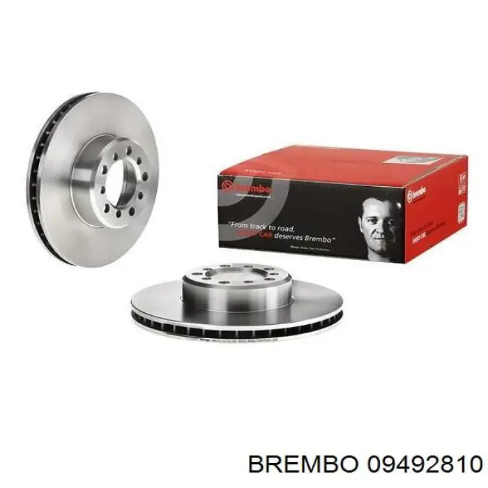09492810 Brembo диск гальмівний передній