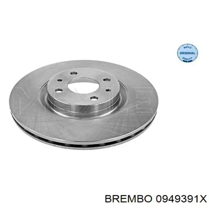 Купити 0949391X Brembo Ротор гальмівний