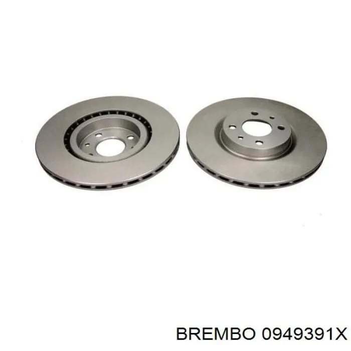 Диск переднього гальма Brembo 0949391X ціна, від 35.92 USD