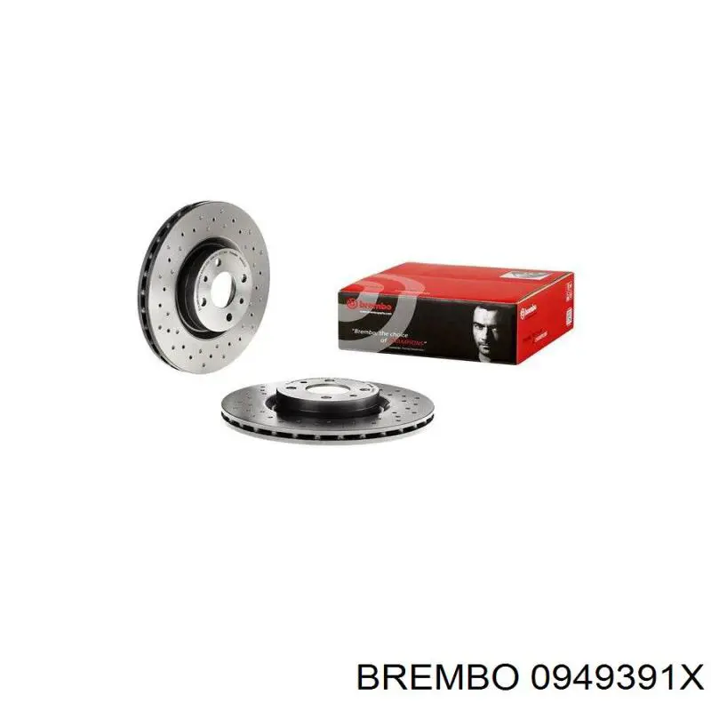 0949391X Brembo диск гальмівний передній