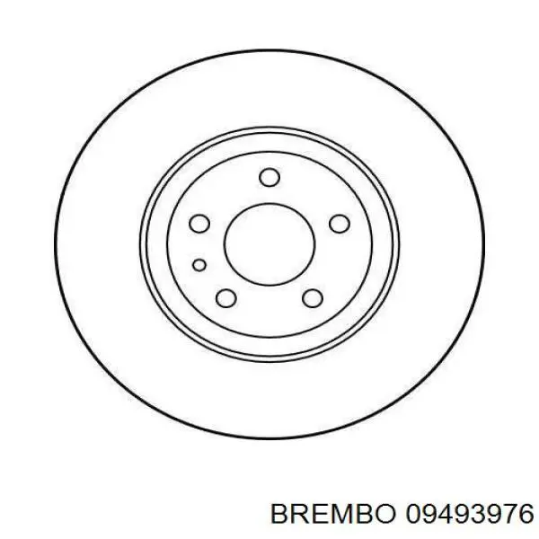 Гальмівні диски передні 09493976 Brembo
