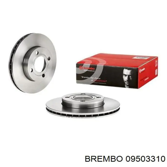 09503310 Brembo диск гальмівний передній