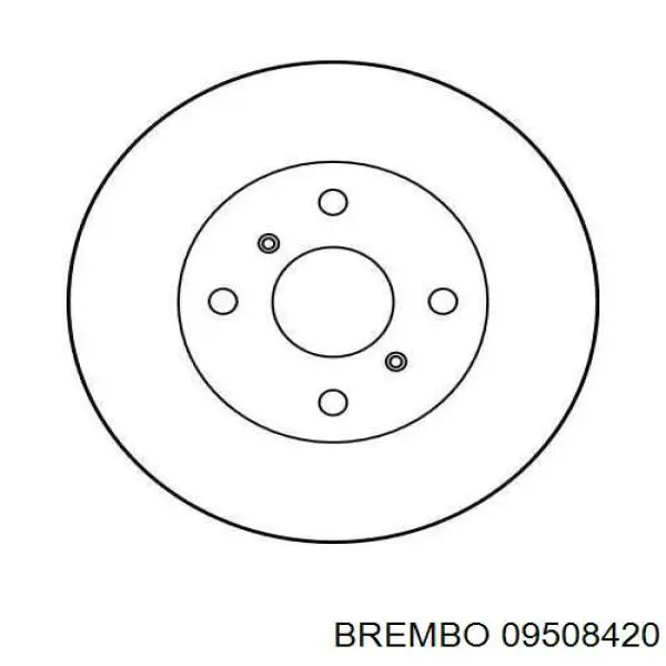 Купити 09508420 Brembo Ротор гальмівний