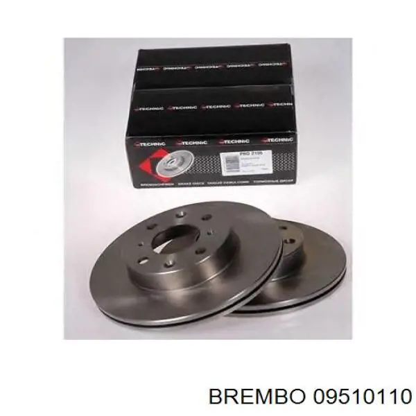 Диск гальмівний передній Brembo 09510110